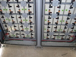 dual battery bank inside outdoor enclosure 