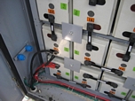 VRLA battery bank inside outdoor battery cabinet